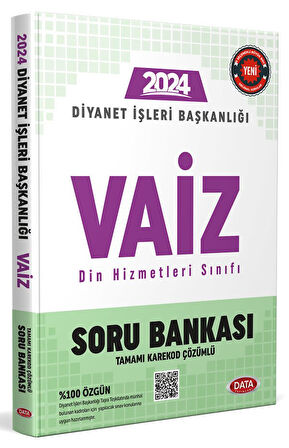 Data Yayınları Diyanet İşleri Başkanlığı Vaiz Soru Bankası - Karekod Çözümlü