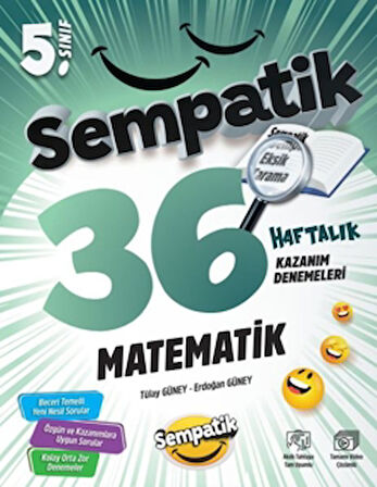 5.Sınıf Matematik 36 Haftalık Kazanım Denemeleri