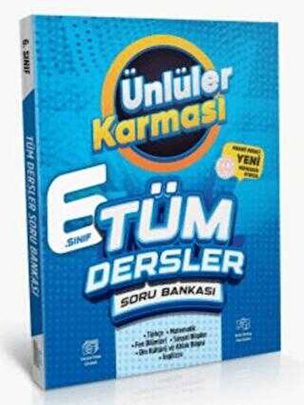 Ünlüler Karması Maarif Model 6. Sınıf Tüm Dersler Soru Bankası