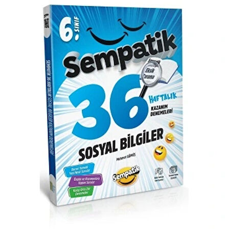 Ünlüler Karması 6.Sınıf Sosyal Bilgiler Sempatik 36 Haftalık Kazanım Denemeleri