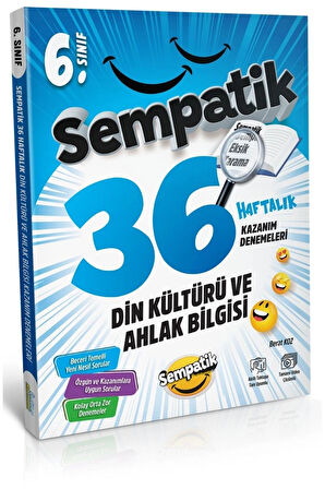Ünlüler Karması 6.Sınıf Din Kültürü Sempatik 36 Haftalık Kazanım Denemeleri