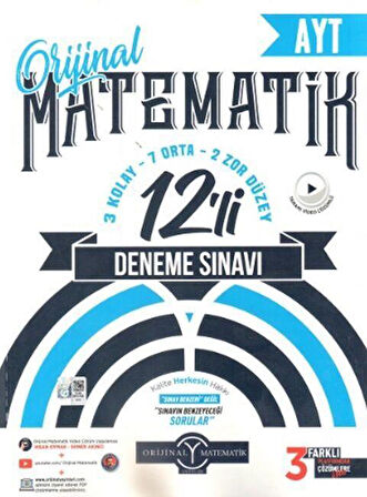 AYT Matematik 12 li Deneme Sınavı Orijinal Yayınları