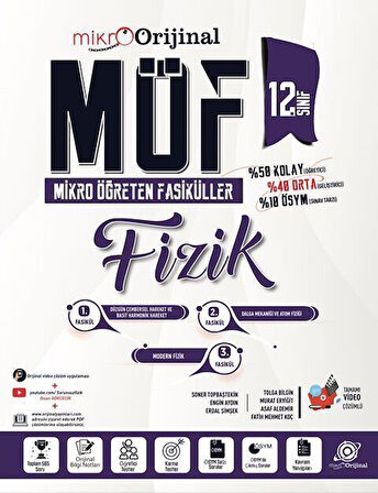 12. Sınıf Fizik MÖF Mikro Öğreten Fasiküller Orijinal Mikro