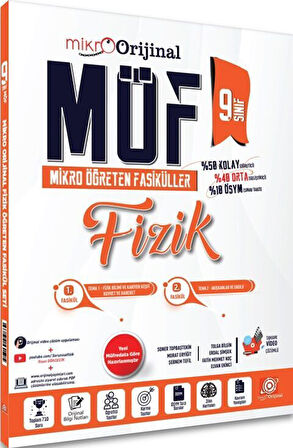 Orijinal Mikro 9. Sınıf Fizik MÖF Mikro Öğreten Fasiküller