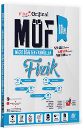 Orijinal Mikro 11. Sınıf Fizik MÖF Mikro Öğreten 5 li Fasikül Seti