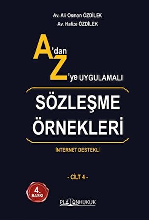 A'dan Z'ye Uygulamalı Sözleşme Örnekleri (4 Cilt Takım)