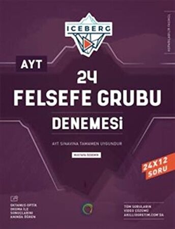 AYT Felsefe Grubu Iceberg 24 Deneme