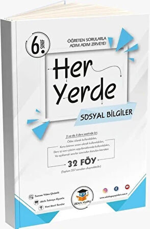 ZEKAKÜPÜ 6.SINIF HERYERDE SOSYAL BİLGİLER 32 FÖY ÖĞRETEN SORULARLA ADIM ADIM ZİRVEYE