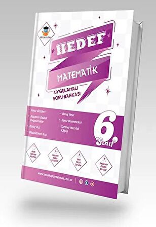 6. Sınıf Hedef Matematik Uygulamalı Soru Bankası Zeka Küpü Yayınları