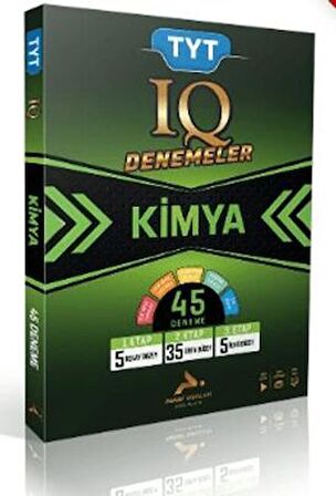 Paraf Yayınları Tyt IQ Kimya Video Çözümlü 45 Branş Deneme
