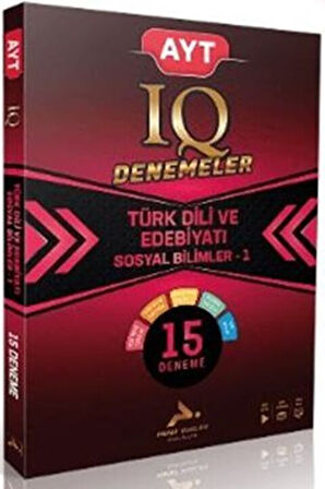 Paraf Yayınları AYT IQ Türk Dili ve Edebiyatı Sosyal Bilimler -1 15 Branş Deneme