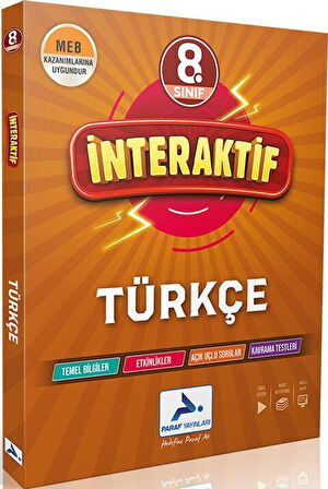 Paraf 8. Sınıf İnteraktif Türkçe Soru Kütüphanesi Paraf Yayınları