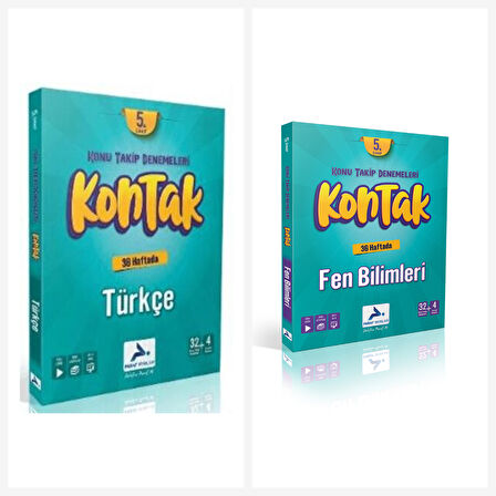 Paraf Yayınları 5. Sınıf Kontak 36 Haftada Fen Bilimleri & Türkçe Denemeleri