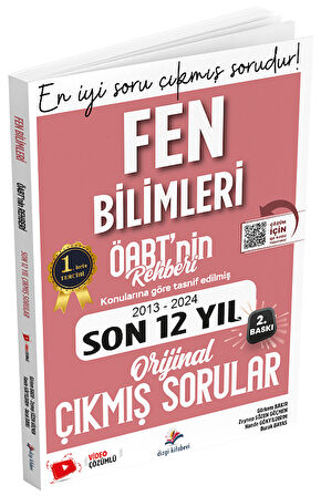 Dizgi Kitap 2025 ÖABT nin Rehberi Fen Bilimleri Öğretmenliği Çıkmış Sorular Son 12 Yıl Çözümlü