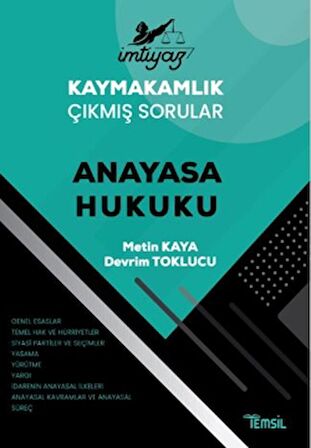 İmtiyaz Kaymakamlık Çıkmış Sorular Anayasa Hukuku