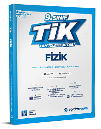 Eğitim Vadisi 2025 9. Sınıf Fizik Tik Tam İzleme Kitabı