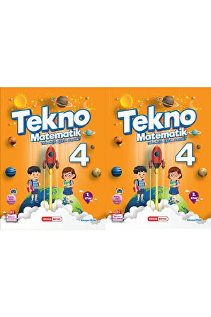 4. Sınıf Tekno Matematik 4 (1 .Dönem) ve 2.Dönem Kitap Seti (2 Kitap)