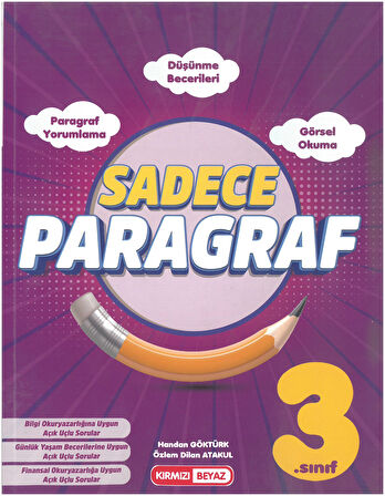 Kırmızı Beyaz Yayınları 3.Sınıf Sadece Paragraf