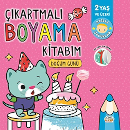 Çıkartmalı Boyama Kitabım - Doğum Günü