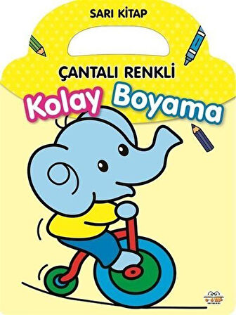 Çantalı Renkli Kolay Boyama- Sarı Kitap