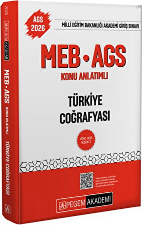 2026 MEB AGS Türkiye Coğrafyası Konu Anlatımlı Pegem Yayınları