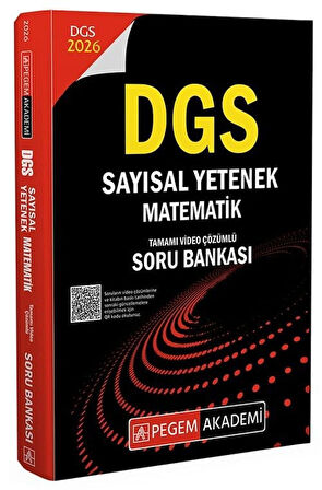 Pegem 2026 DGS Sayısal Yetenek Matematik Soru Bankası Çözümlü Pegem Akademi Yayınları