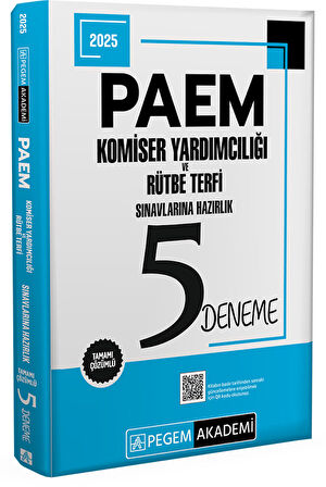 2025 PAEM Komiser Yardımcılığı ve Rütbe Terfi Sınavlarına Hazırlık 5 Deneme