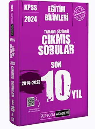 2024 KPSS Eğitim Bilimleri Tamamı Çözümlü Çıkmış Sorular Son 10 Yıl