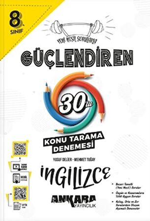 8.⁠ ⁠Sınıf Güçlendiren İngilizce 30'lu Konu Tarama Denemesi