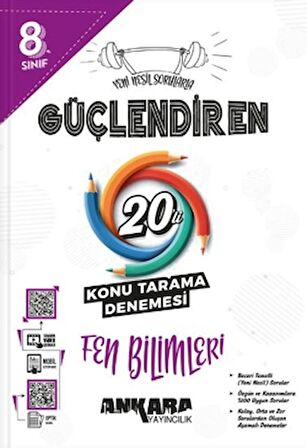 8.⁠ ⁠Sınıf Güçlendiren Fen Bilimleri 20'li Konu Tarama Denemesi