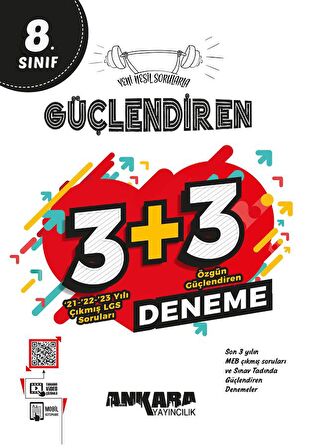 8. Sınıf Güçlendiren 3+3 Deneme Ankara Yayınevi