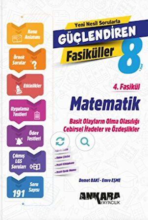 8. Sınıf Matematik Güçlendiren 4. Fasikül