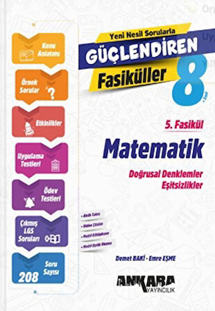 8. Sınıf Matematik Güçlendiren 5. Fasikül