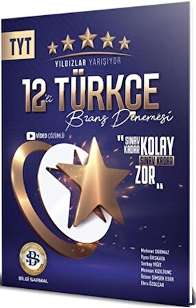 TYT Türkçe 12 li Yıldızlar Yarışıyor Branş Denemesi