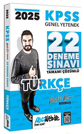 HocaWebde 2025 KPSS Türkçe 22 Deneme Çözümlü - Mustafa Onur Bozkuş HocaWebde Yayınları