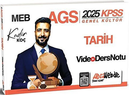 2025 MEB AGS KPSS Tarih Video Ders Notu HocaWebde Yayınları