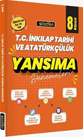 8. Sınıf T.C. İnkılap Tarihi ve Atatürkçülük Yansıma Denemeleri