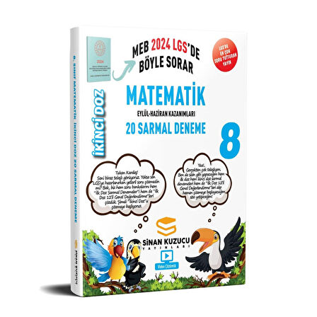 8. Sınıf İkinci Doz Matematik Sarmal Branş Denemesi Sinan Kuzucu Yayınları