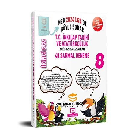 8. Sınıf İkinci Doz İnkılap Tarihi ve AT Sarmal Branş Denemesi Sinan Kuzucu Yayınları