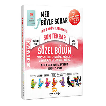 Lgs Son Tekrar Sözel Soru Bankası Sinan Kuzucu Yayınları