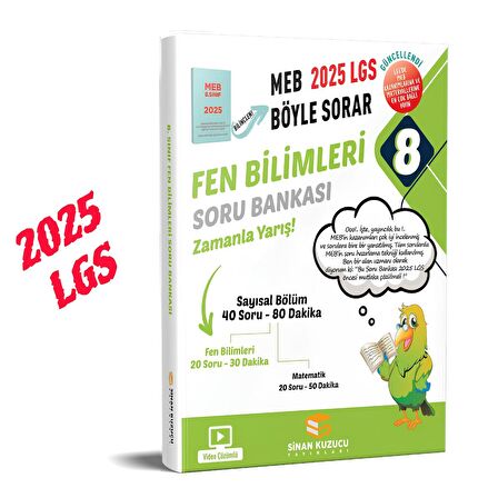 LGS MEB BÖYLE SORAR SORU BANKASI SETİ ( 2025 LGS ) MAT + TÜRKÇE + FEN + İNKILAP