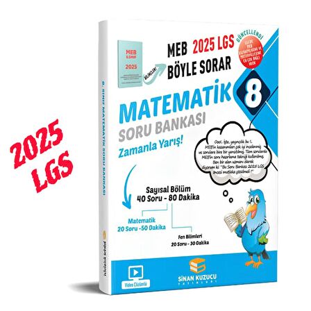 LGS MEB BÖYLE SORAR SORU BANKASI SETİ ( 2025 LGS ) MAT + TÜRKÇE + FEN