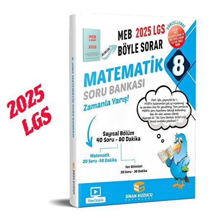 8. SINIF - LGS MEB BÖYLE SORAR SORU BANKASI SETİ ( 2025 LGS ) MAT + FEN