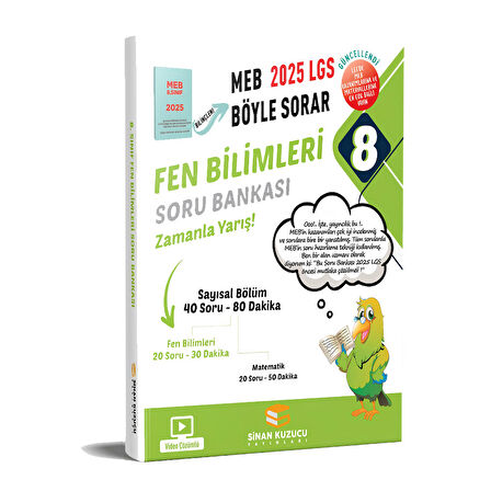 8. Sınıf Fen Bilimleri Soru Bankası Yeni Sinan Kuzucu Yayınları 