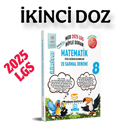 8. Sınıf | İKİNCİ Doz Sarmal Branş Denemeleri MATEMATİK ( 2025 LGS )-sinan kuzucu