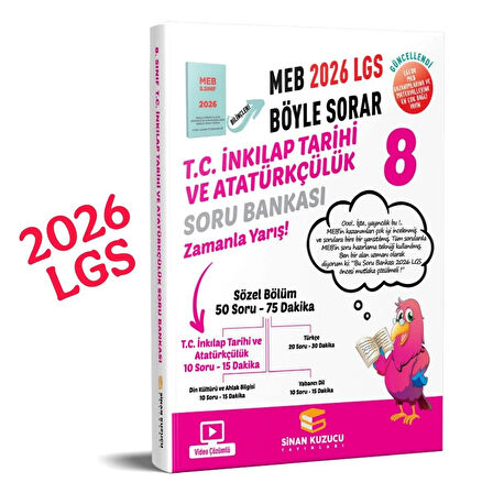 8. Sınıf 2026 Lgs Meb Böyle Sorar T.C. İNKILAP TARİHİ VE ATATÜRKÇÜLÜK Soru Bankası Video Çözümlü - sinan kuzucu