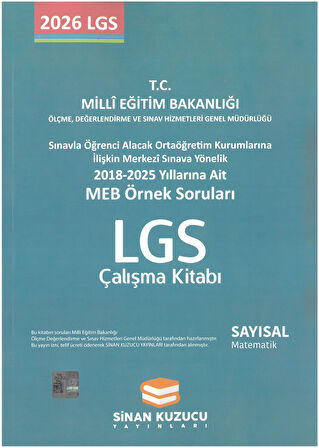 Sinan Kuzucu Meb Örnek Soruları Matematik Çalışma Kitabı Yeni