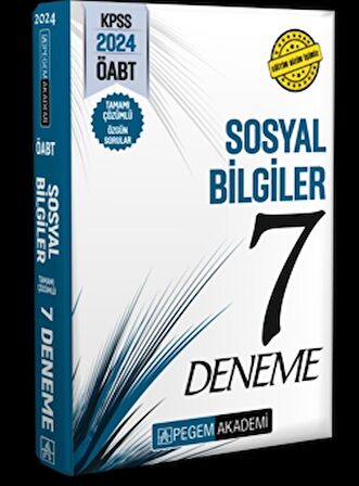 2024 KPSS ÖABT Sosyal Bilgiler Öğretmenliği Tamamı Çözümlü 7 Deneme