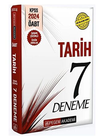 2024 KPSS ÖABT Tarih Öğretmenliği Tamamı Çözümlü 7 Deneme