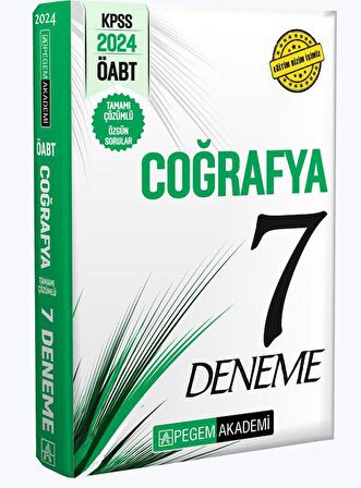 2024 KPSS ÖABT Coğrafya Öğretmenliği Tamamı Çözümlü 7 Deneme